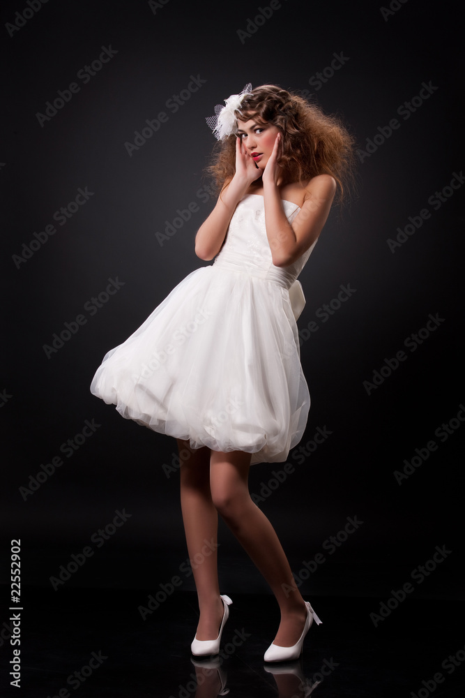 Naklejka premium Young Beautiful Bride