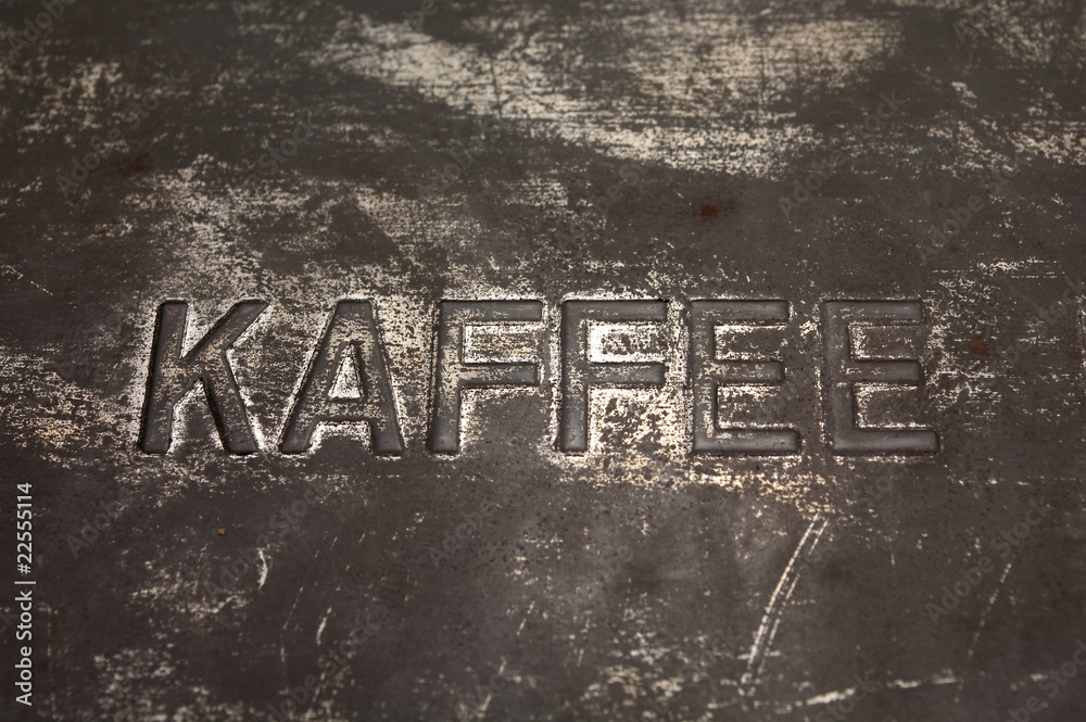 Fototapeta premium Kaffeeschild