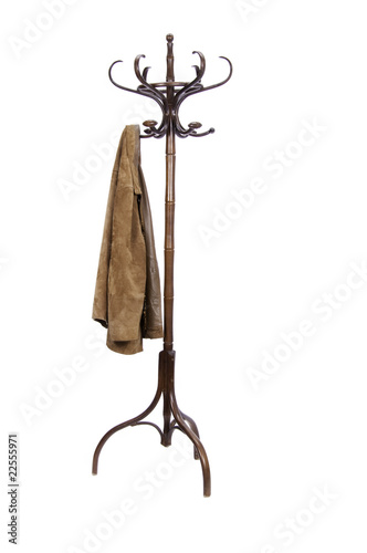 Perchero con chaqueta