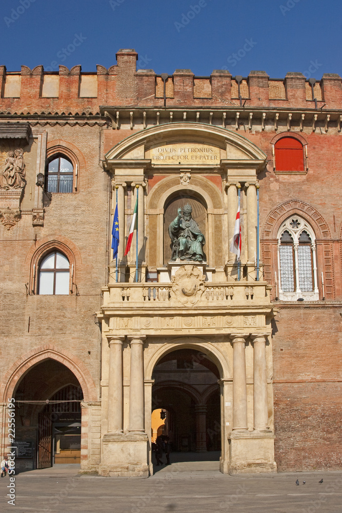 Obraz premium Der Palazzo Comunale in Bologna