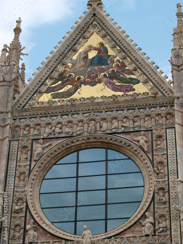 Siena - Duomo  Details of the western facade