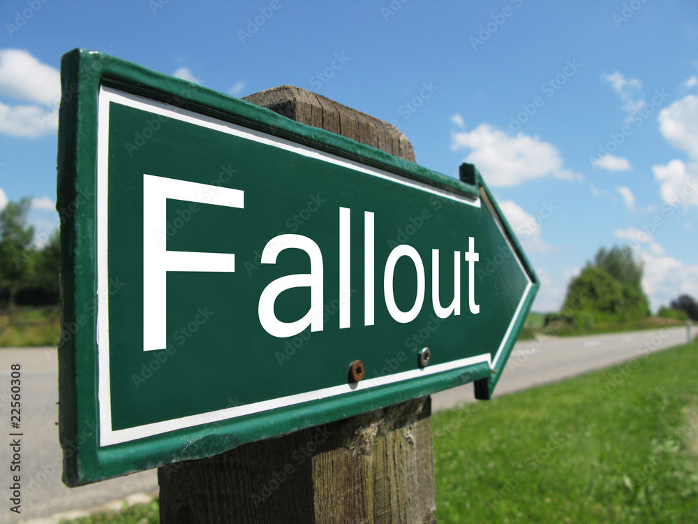 FALLOUT road sign