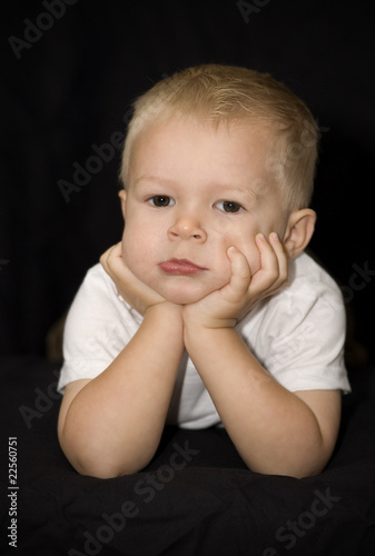 bored little boy