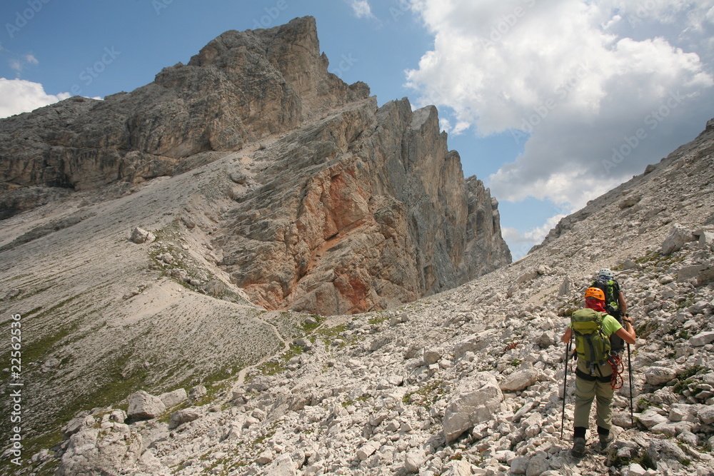 Mountaineering, Dolomites, Italy