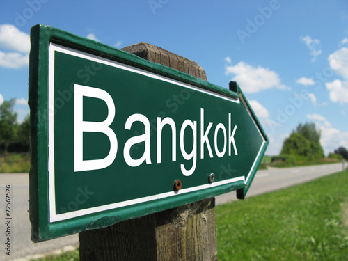 BANGKOK road sign