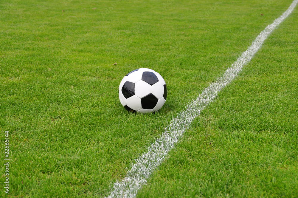 Soccer ball on the field Soccer ball on the field