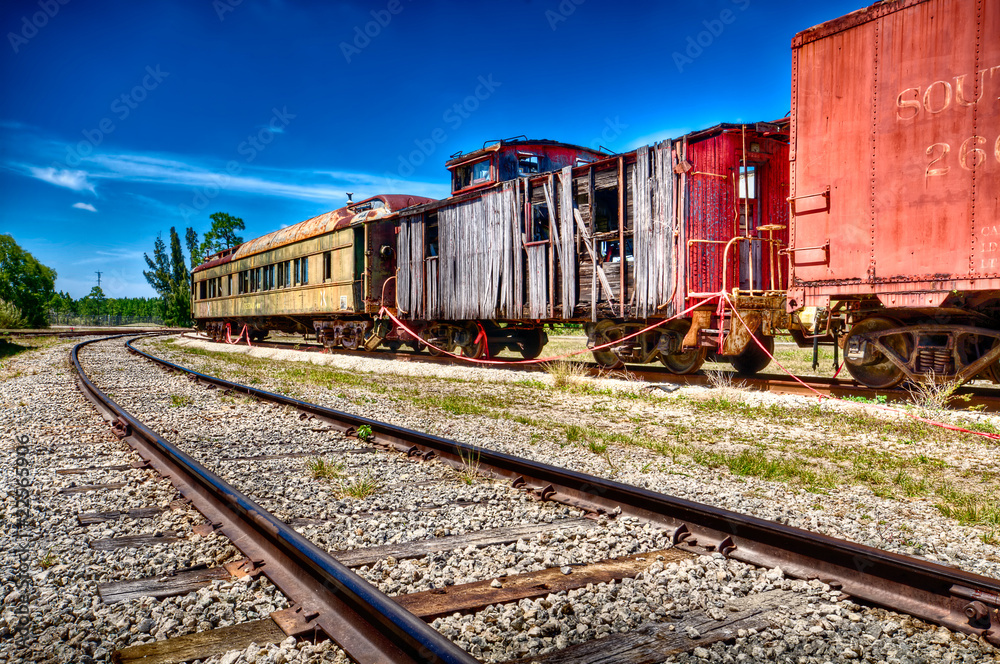 Rusted wagon trains