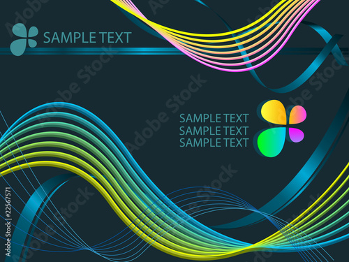 Motion lines on dark blue background