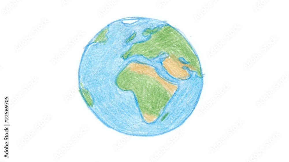 spinning globe