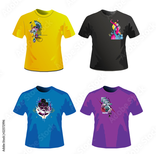 diseño de camisetas en vector