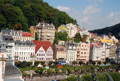 Fototapeta Cityscape of Karlovy Vary (Carlsbad)