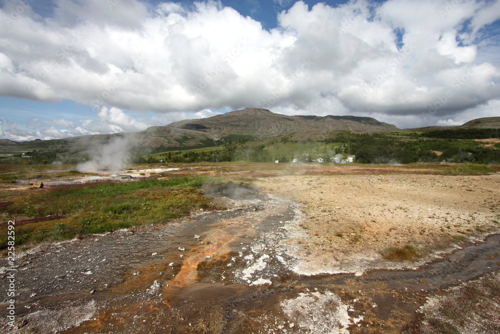 Iceland - landscape in Geysir Iceland - landscape in Geysir