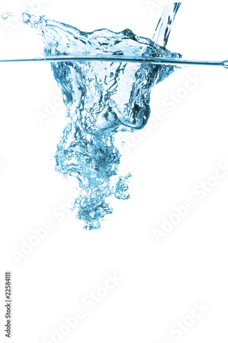 water splash isolated on the white background © phant