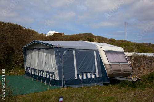 a caravan on a dutch camping