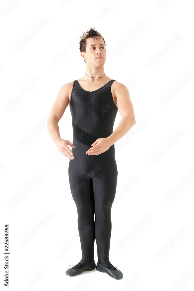 Young man dancing ballet isolated on white background. Young man dancing ballet isolated on white background.