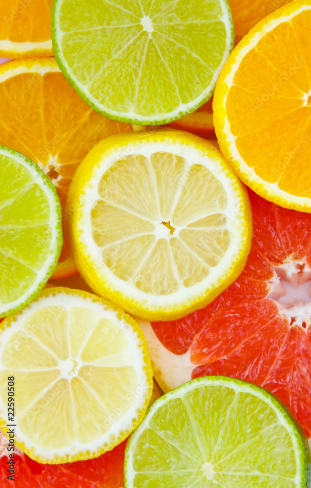 Fototapeta premium Mixed citrus fruit