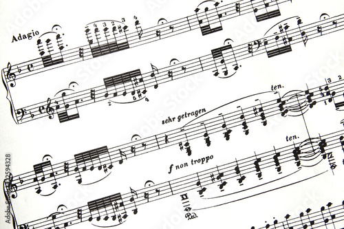 Bach Score Fragment photo