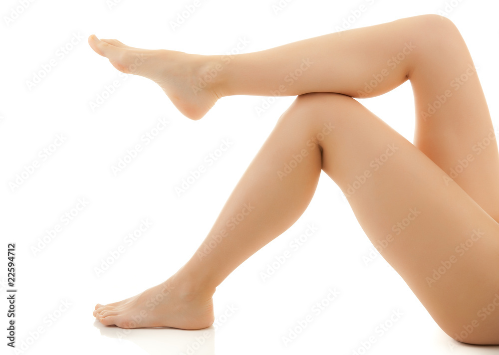 Beautiful legs isolated on a white background Beautiful legs isolated on a white background