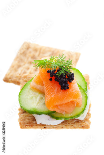 Salmon with Caviar