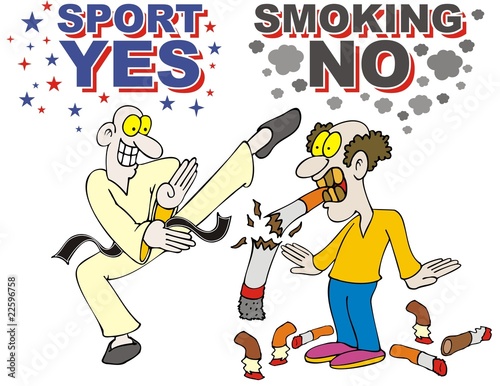 sport yes smoking no stop smoking