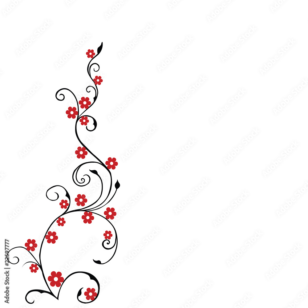 Ellegan foliage with red flowers Ellegan foliage with red flowers