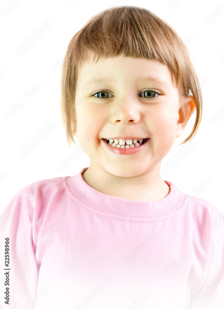 The girl laughs The girl laughs