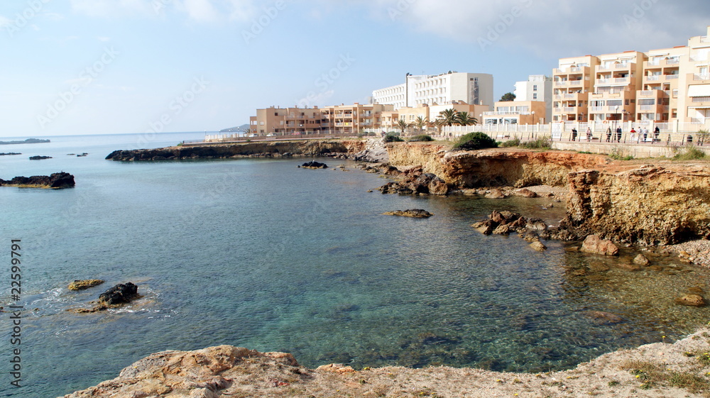 Vistas de la Isla de Ibiza, Islas Baleares, Espa–a,