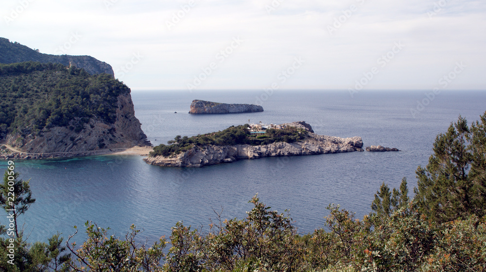 Vistas de la Isla de Ibiza, Islas Baleares, Espa–a,