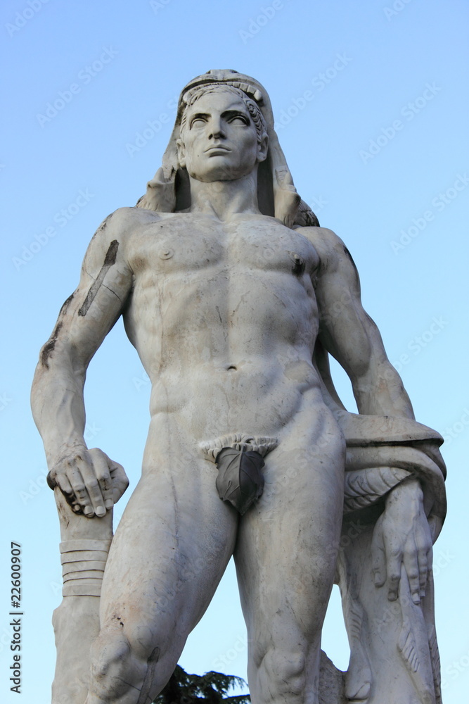 Virile statue