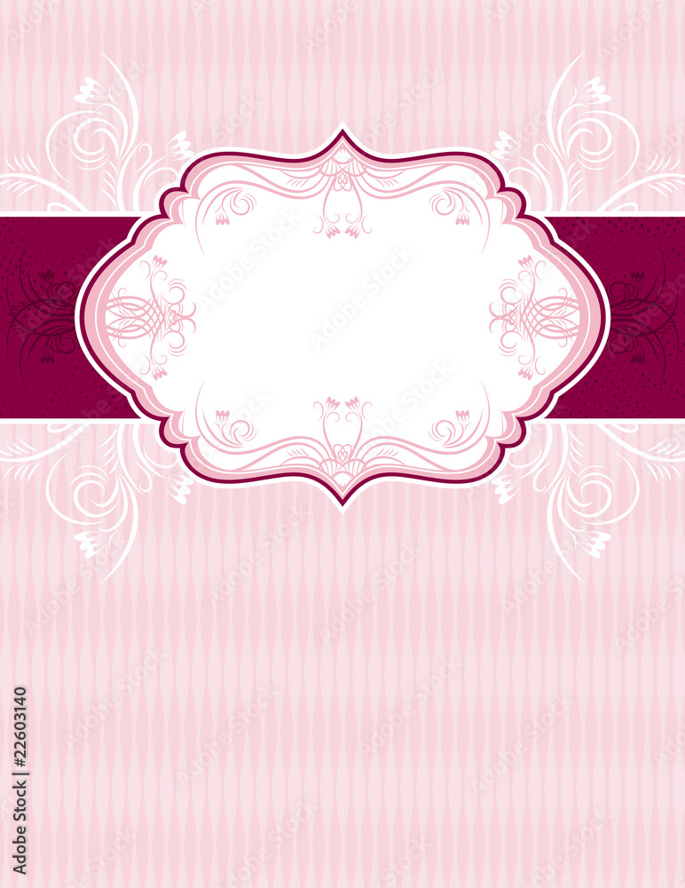 pink classical background, vector