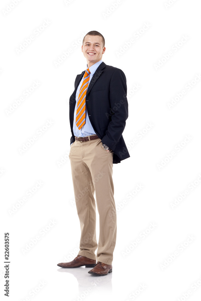 businessman with hands in pockets businessman with hands in pockets