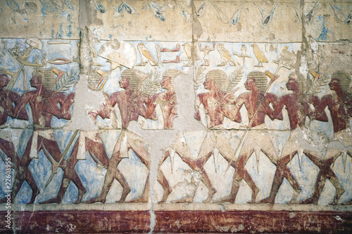 Wandbild im Hatschepsut Tempel