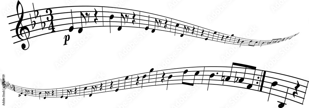 Fototapeta premium Musik Noten