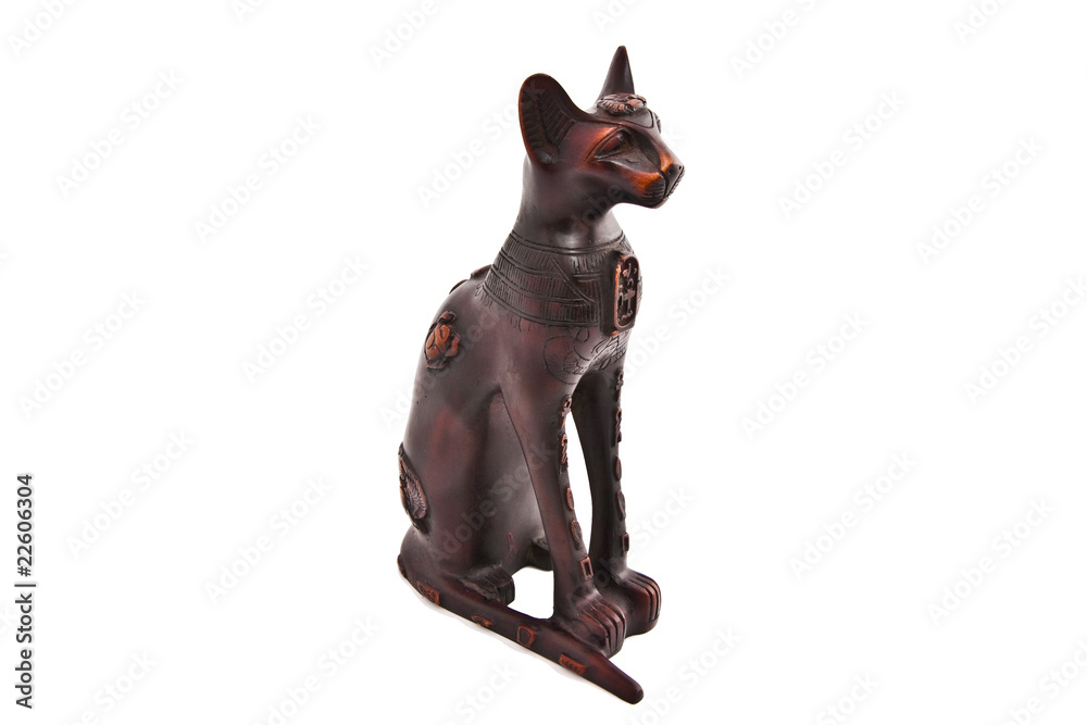 The cat statue