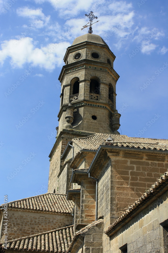 detail of bellfry of Ubeza cathedral