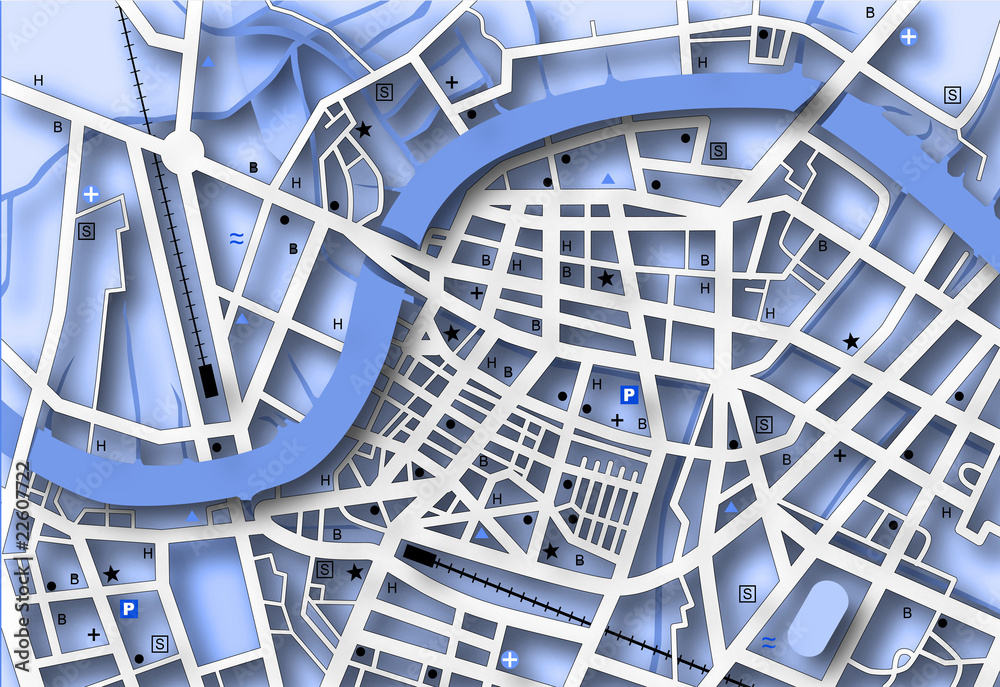 Blue map Blue map