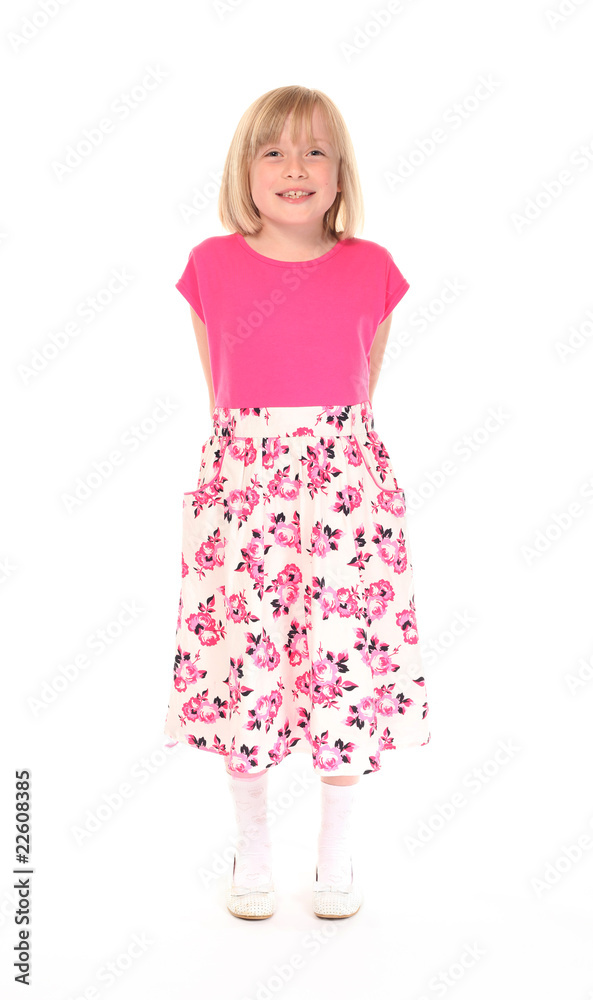 Young little girl smiling