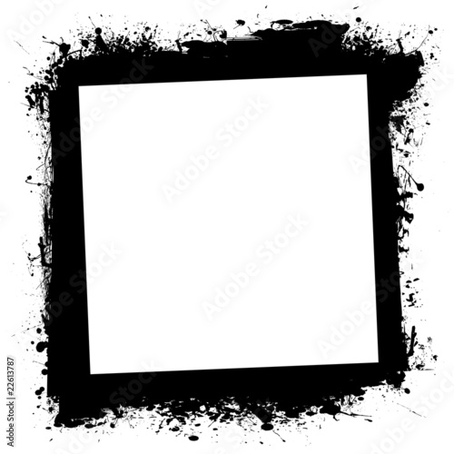 grunge splat ink frame