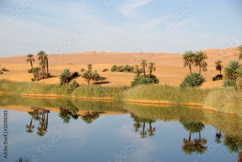 Lac, desert de Libye