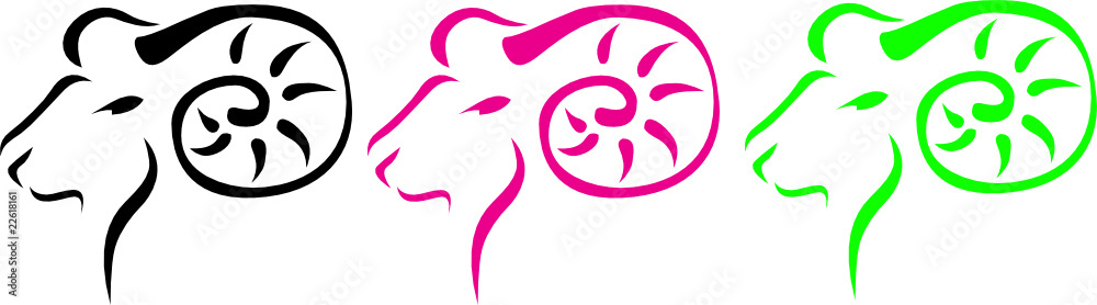 Obraz premium ram vector illustration