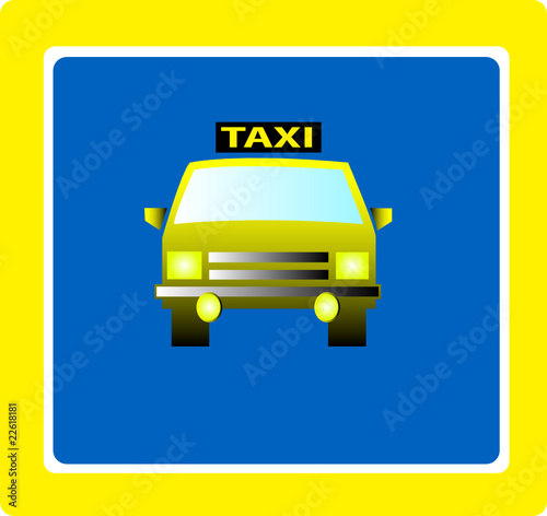 taxi sign vector illustratio