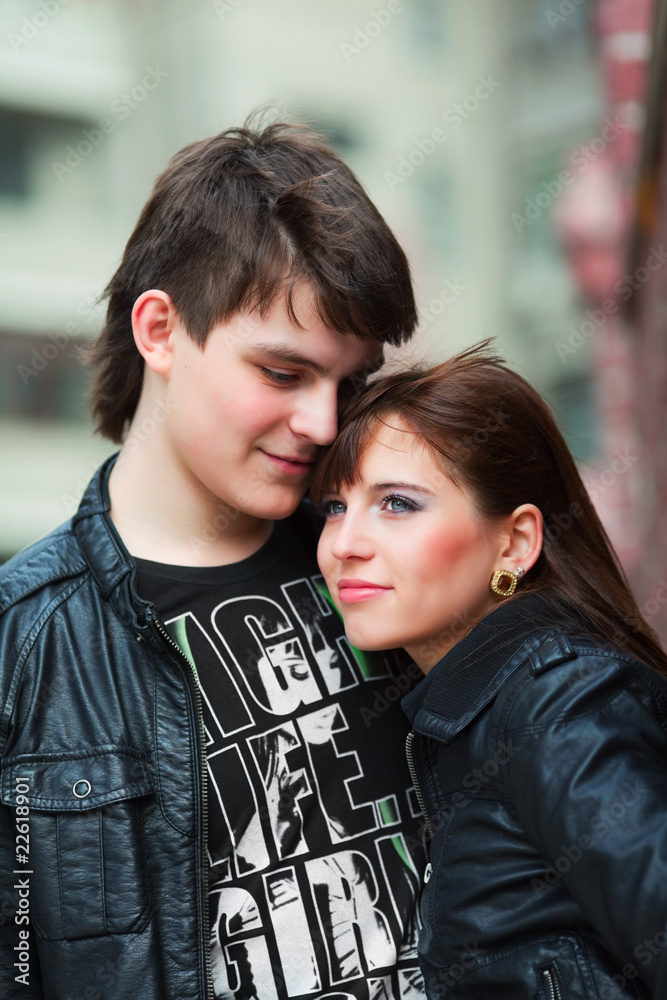 Fototapeta premium Happy young couple.