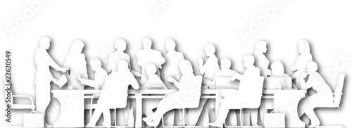 Wallpaper Mural Busy meeting Torontodigital.ca