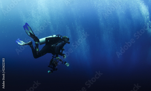 underwater cameraman