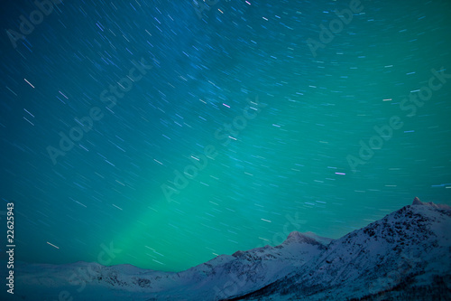 Star trails and Northern lights