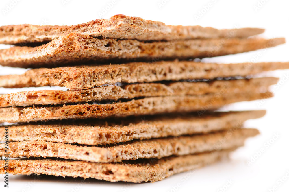 crisp bread isolated on white crisp bread isolated on white