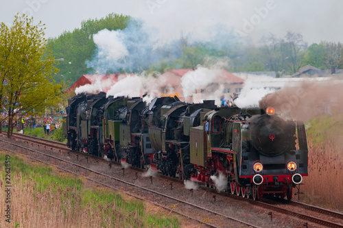 Fototapeta Naklejka Na Ścianę i Meble -  Old steam locomotives