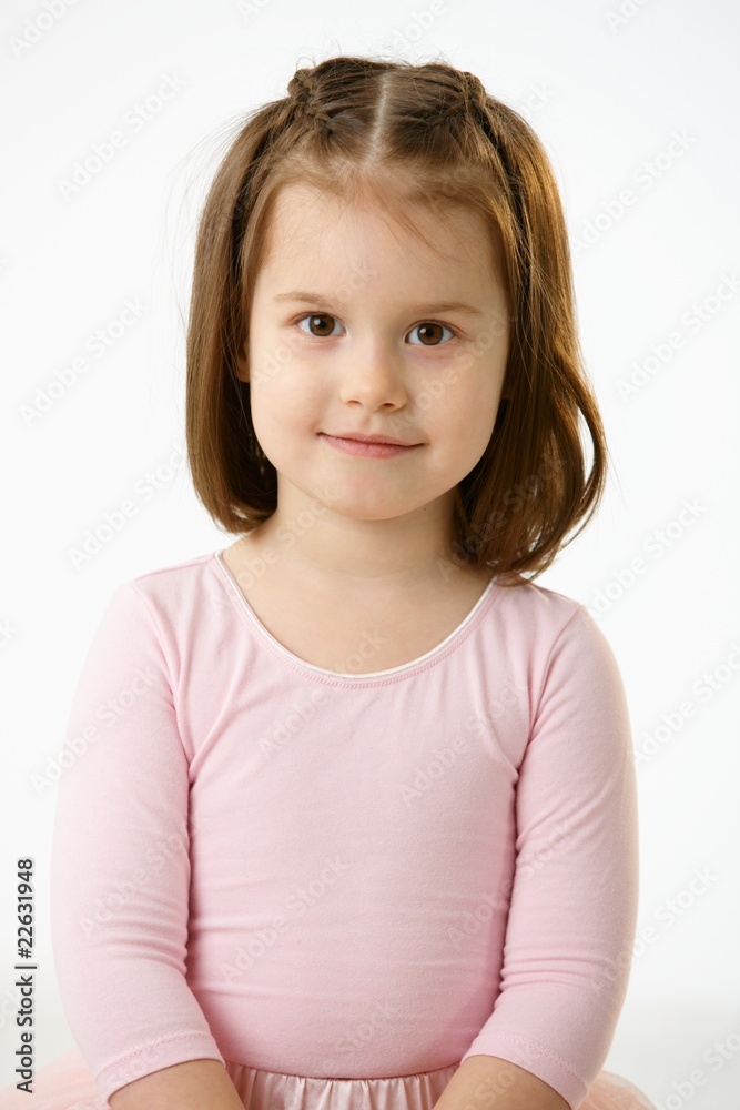 Portrait of smiling little girl Portrait of smiling little girl