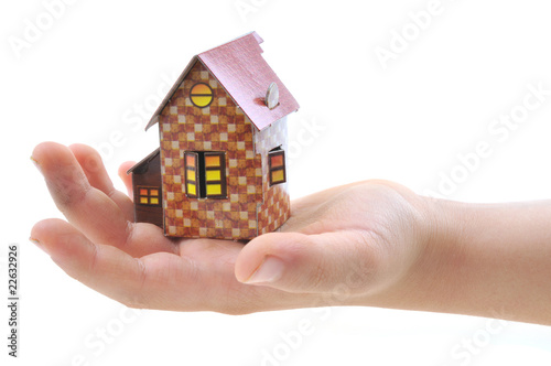 House in child's hand