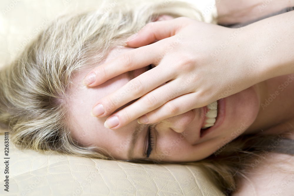serious blond teen girl crying serious blond teen girl crying